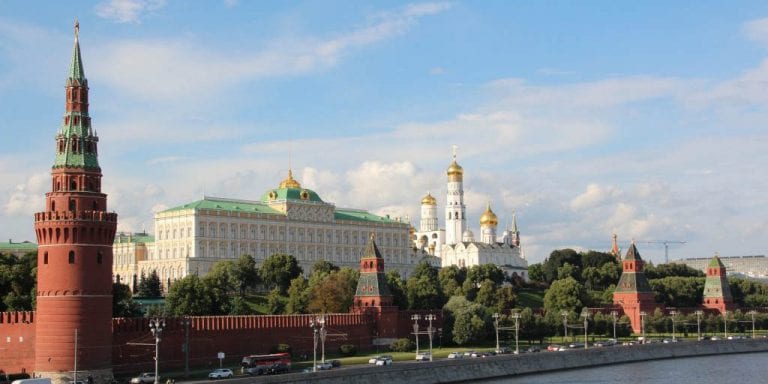 View of the Kremlin in Moscow