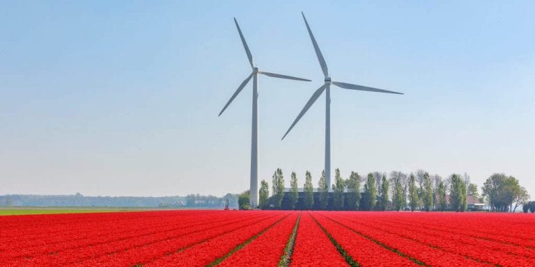 Wind turbines in the Netherlands